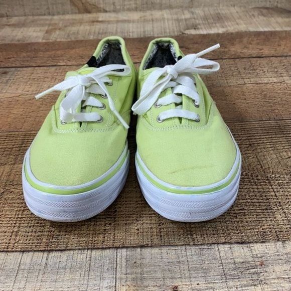 Keds Lime Green Canvas Casual Fashion Sneakers - Picture 2 of 9